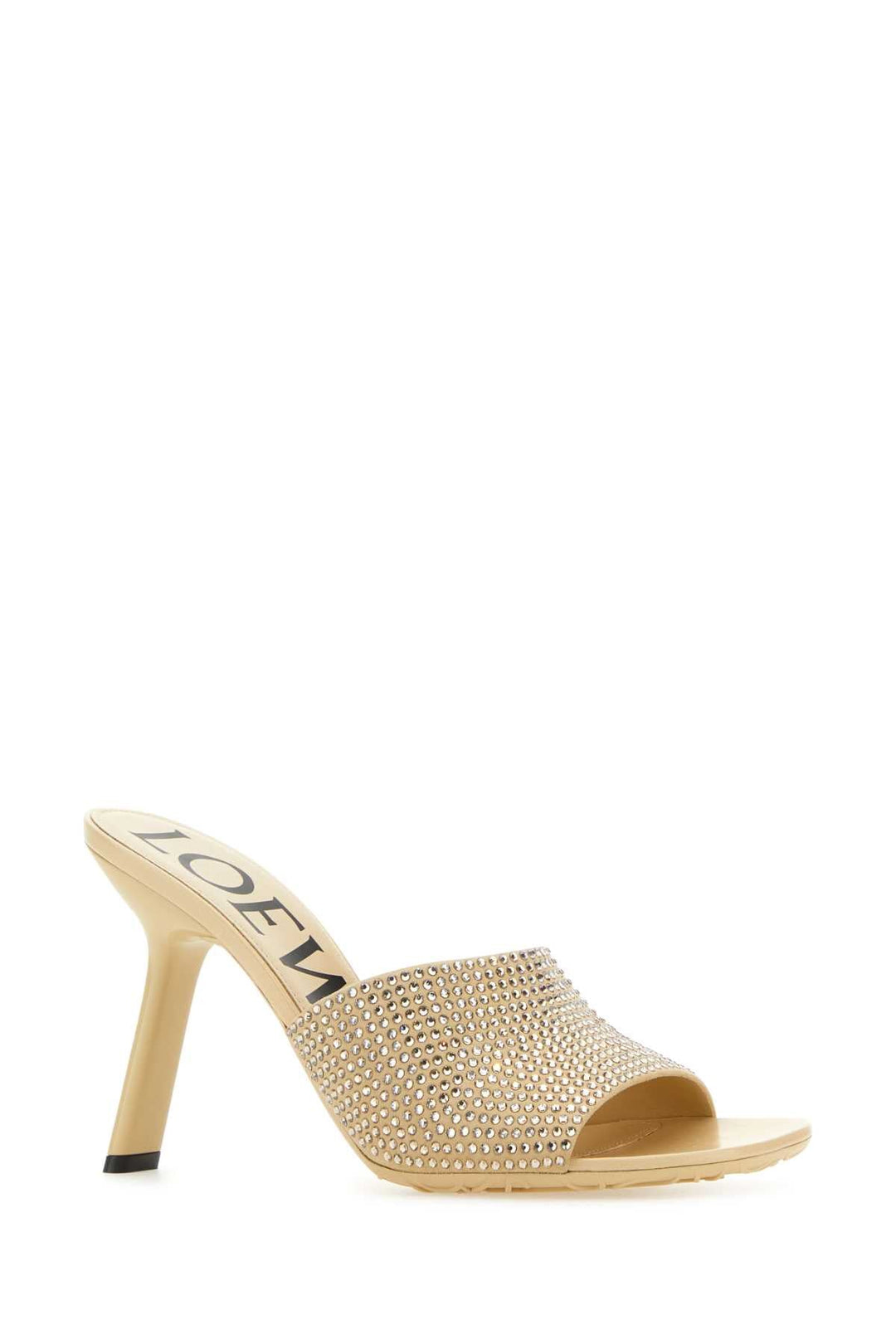 Loewe Women Beige Suede Petal Mules