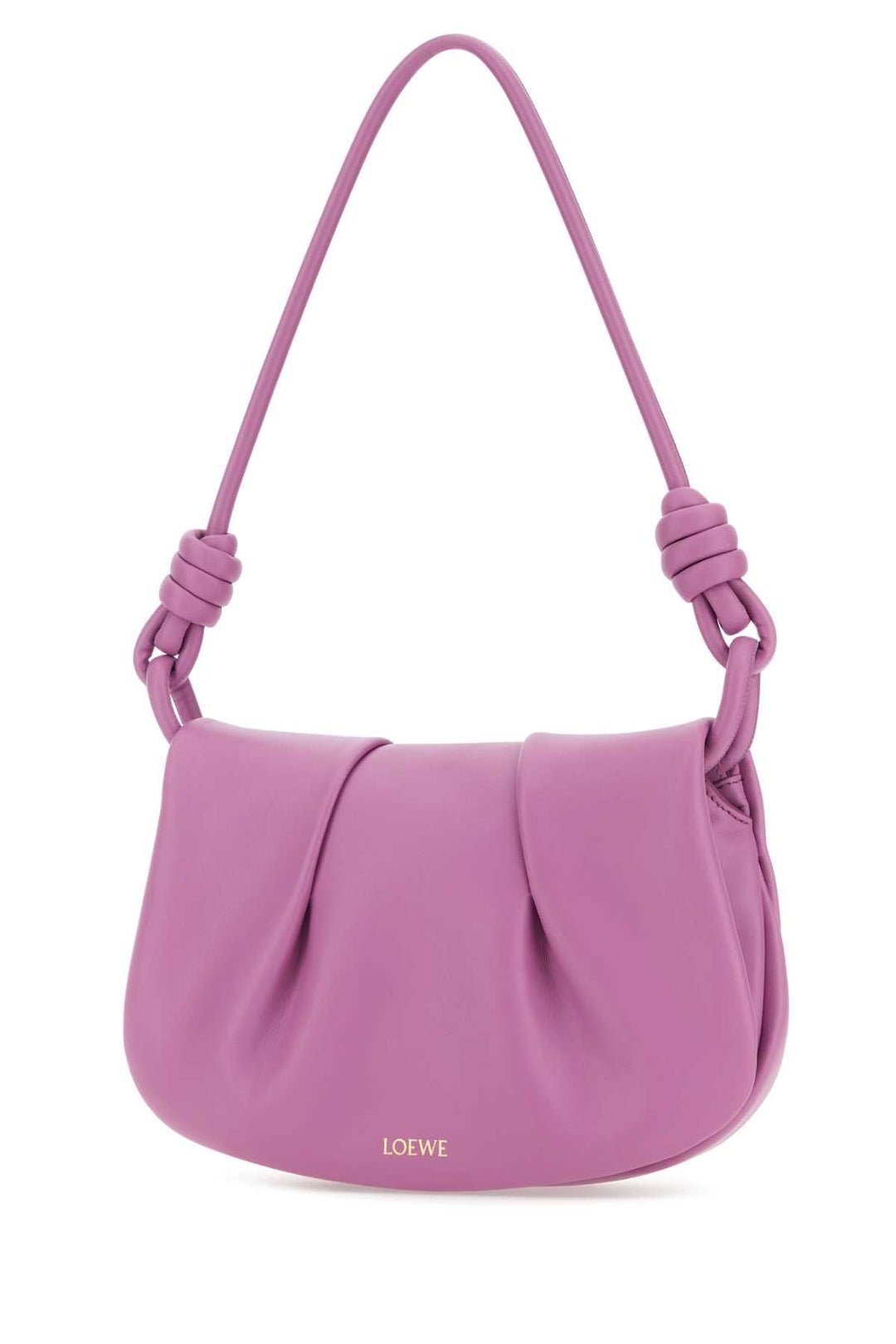 Loewe Women Lilac Nappa Leather Paseo Shoulder Bag