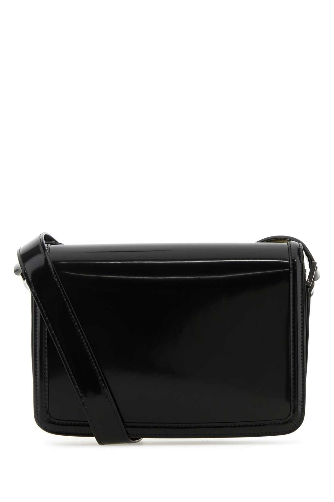 Saint Laurent Men Black Leather Solferino Medium Crossbody Bag