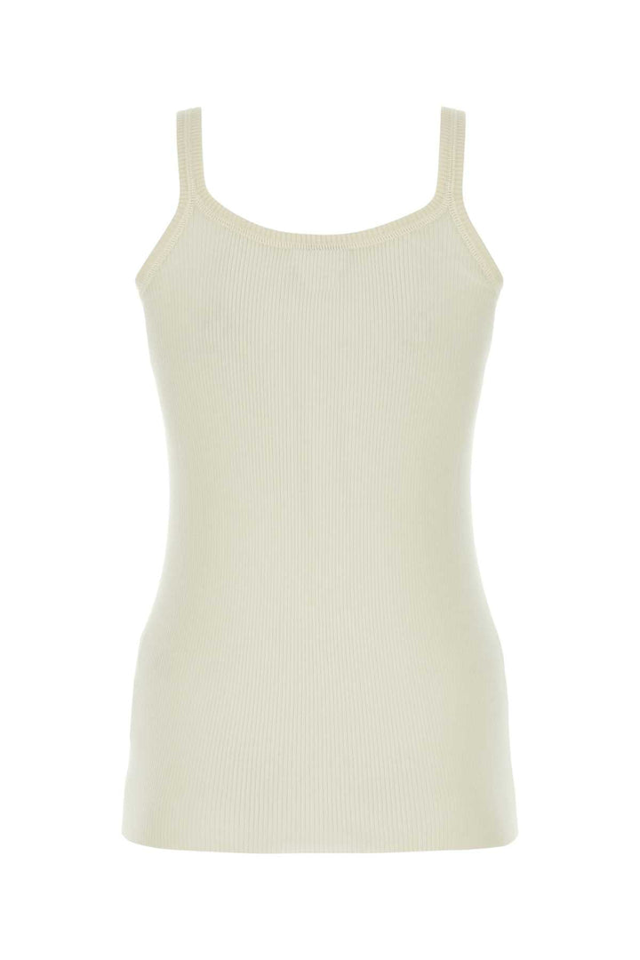 Bottega Veneta Women Ivory Wool Tank Top
