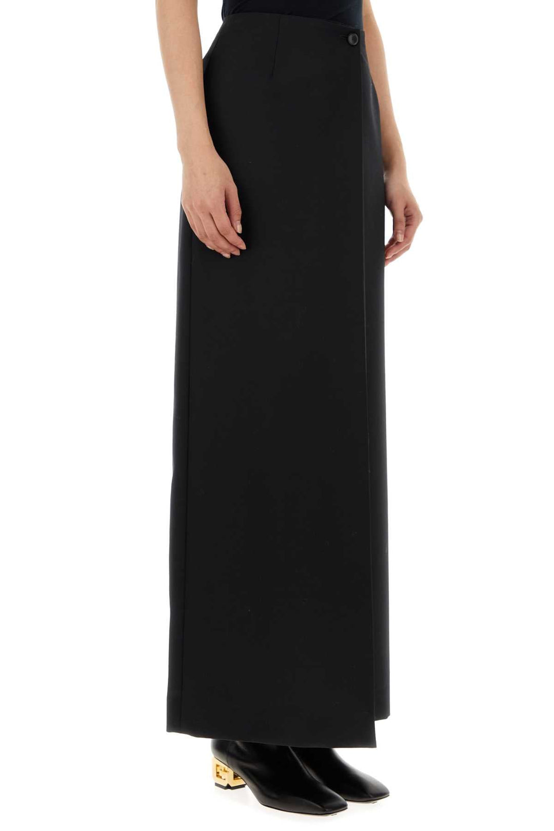 Givenchy Women Black Wool Blend Skirt