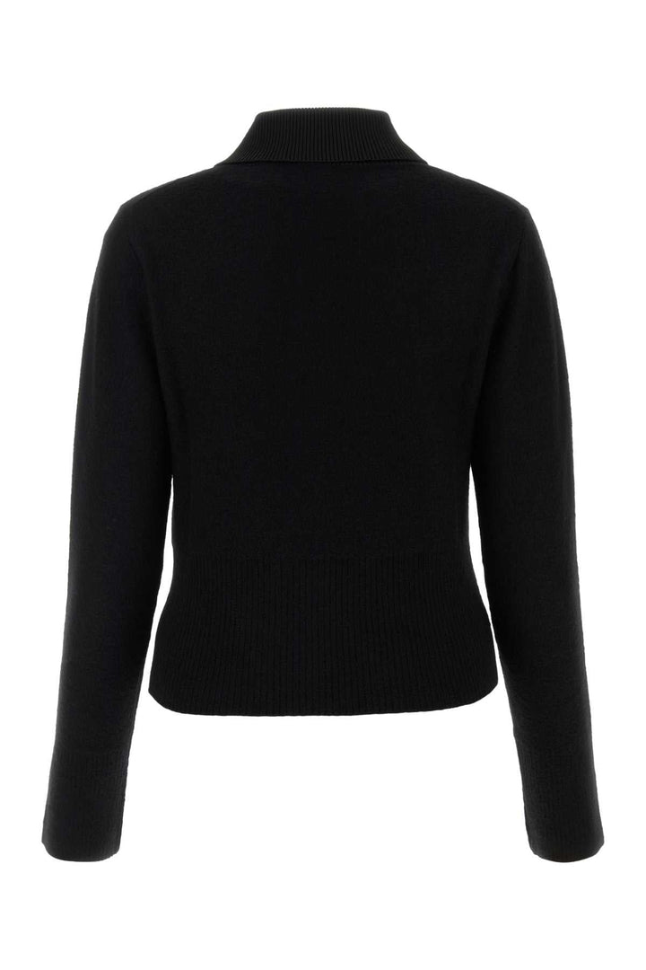 Jil Sander Women Black Wool Blend Sweater