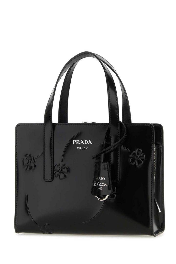 Prada Women Black Leather Re-Edition 1995 Handbag