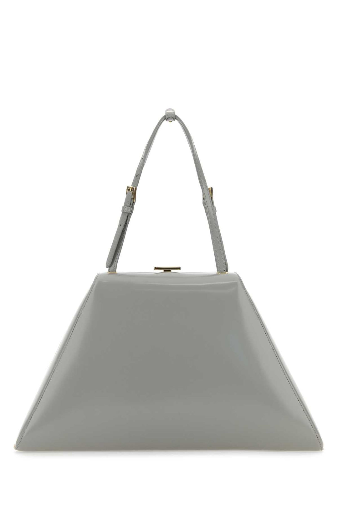 Prada Women Light Grey Leather Handbag