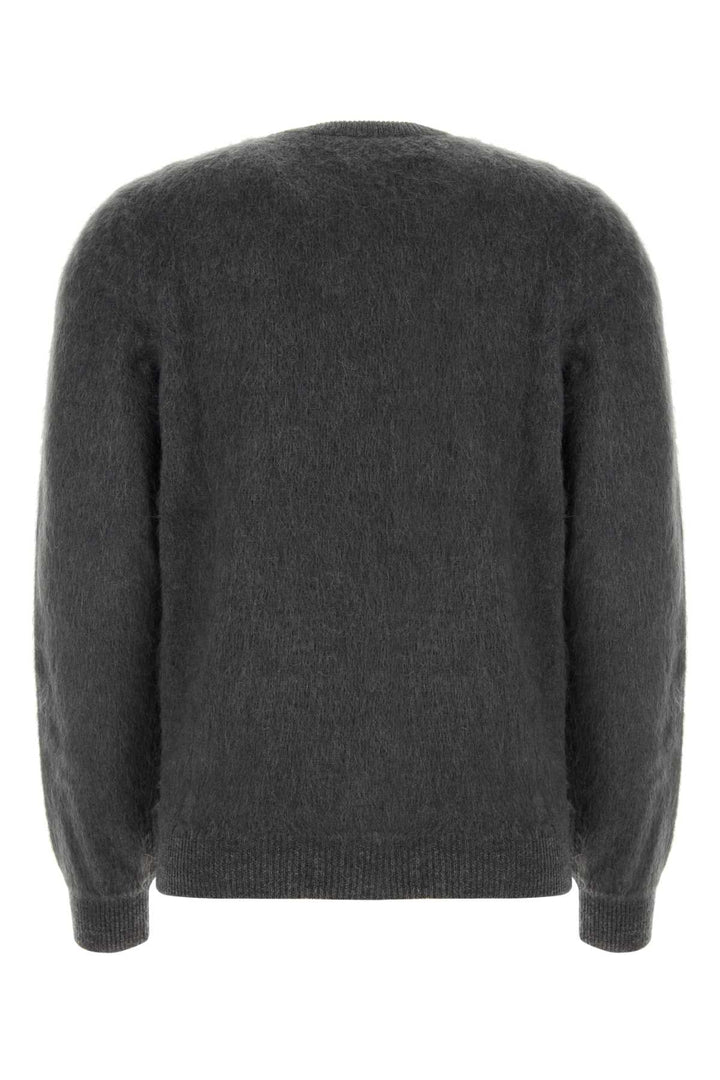 Fendi Men Embroidered Wool Blend Sweater