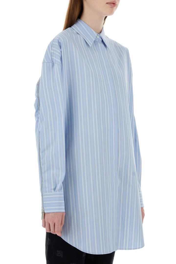 Off White Women Embroidered Poplin Shirt Dress
