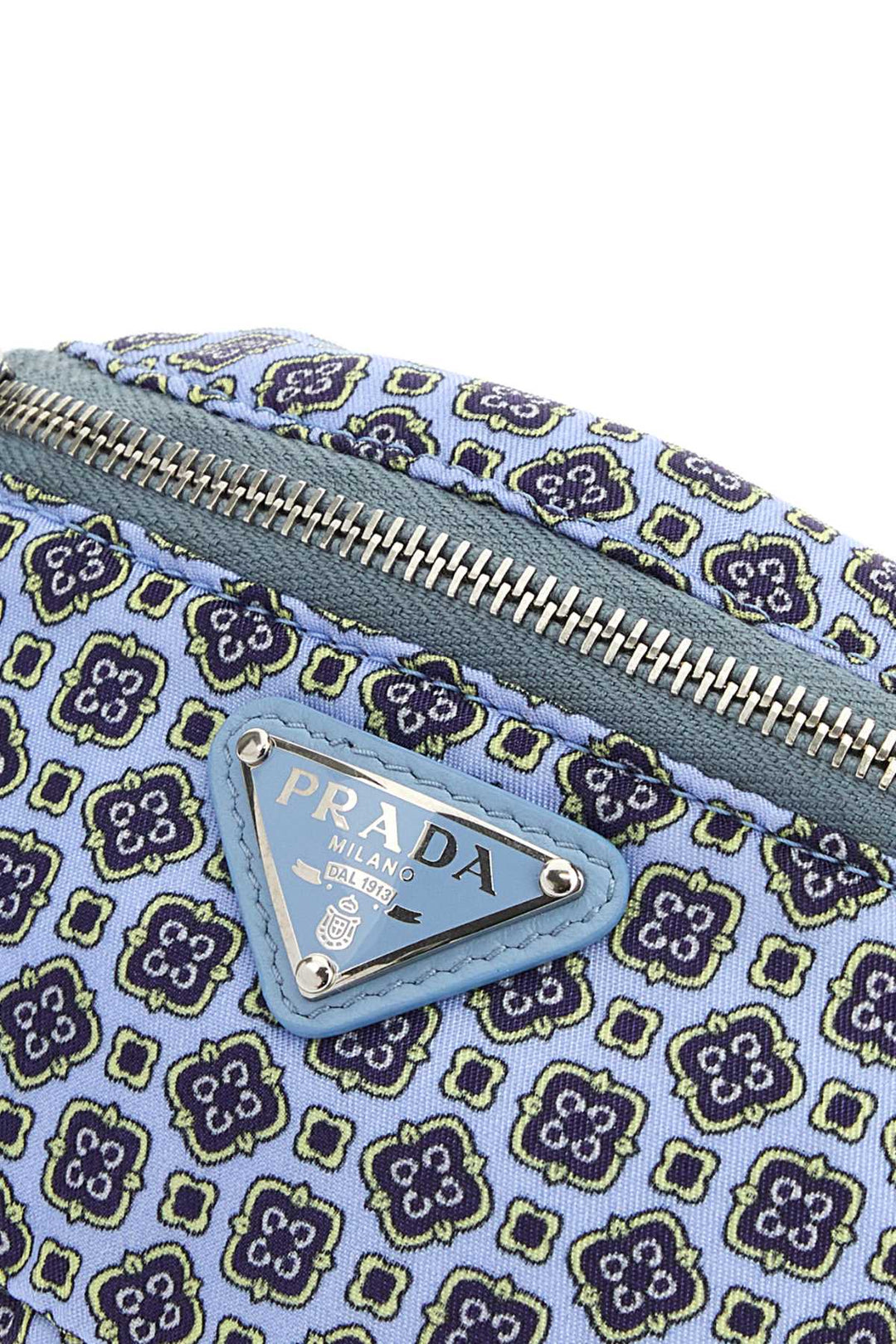 Prada Men Printed Nylon Wrist Pouch