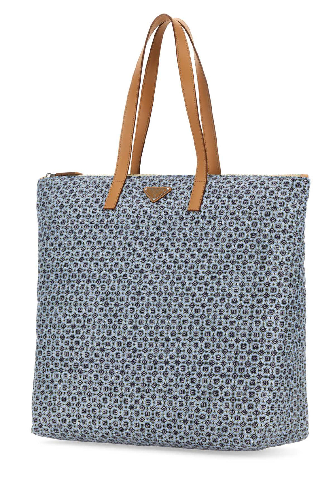 Prada Men Printed Re-Nylon Shopping Bag