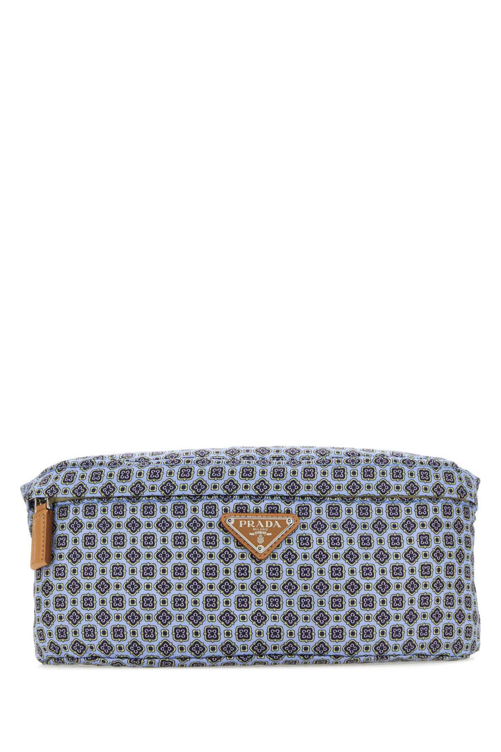 Prada Men Printed Re-Nylon Belt Bag