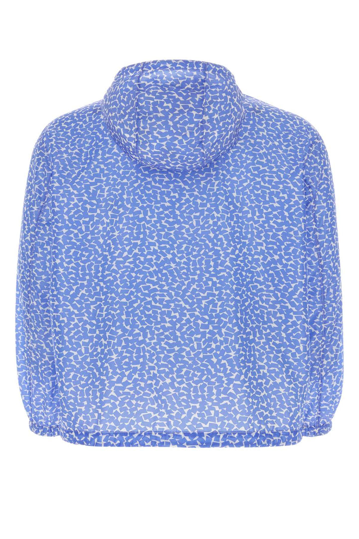 Prada Men Printed Re-Nylon Windbreaker