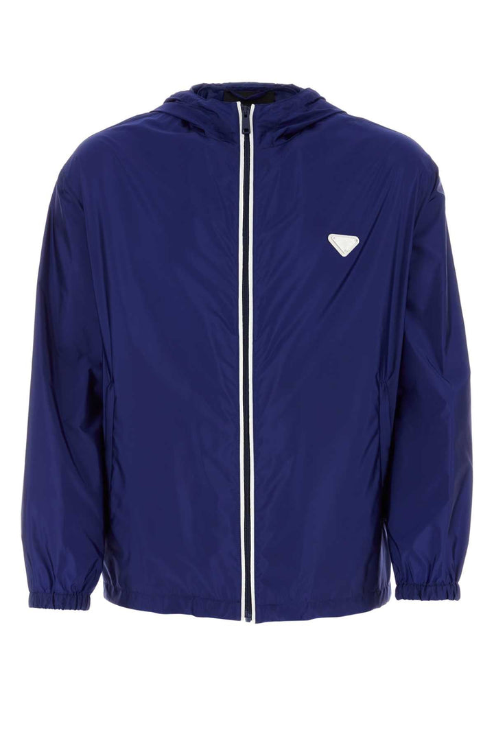 Prada Men Blue Re-Nylon Windbreaker