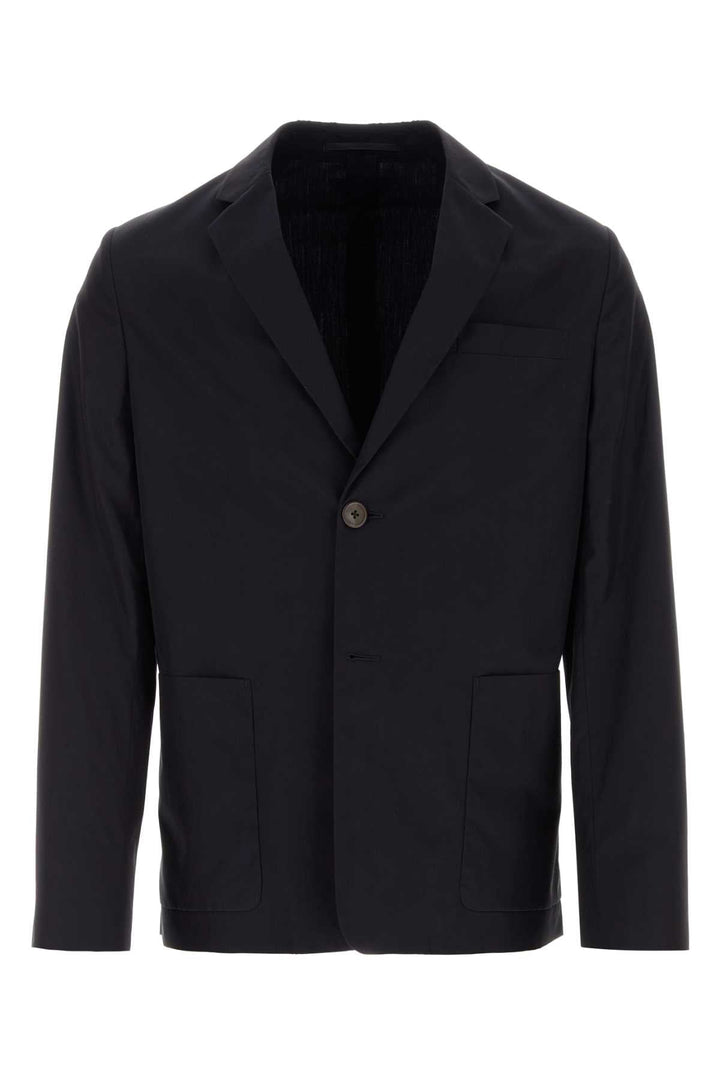 Prada Men Midnight Blue Cotton Blazer