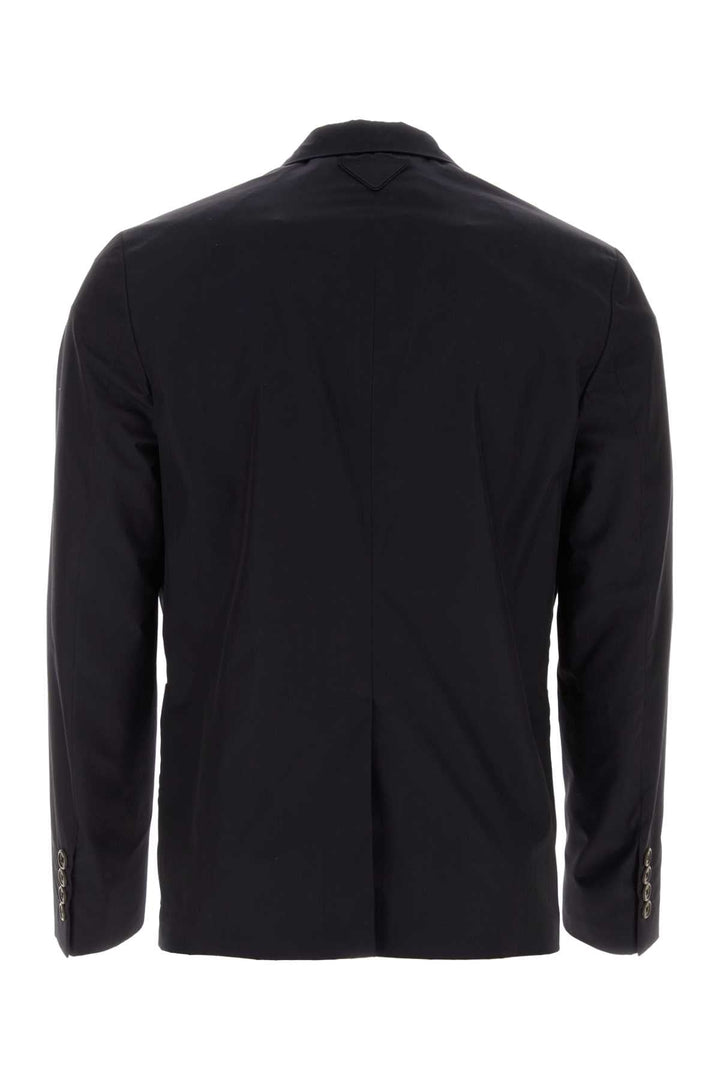 Prada Men Midnight Blue Cotton Blazer