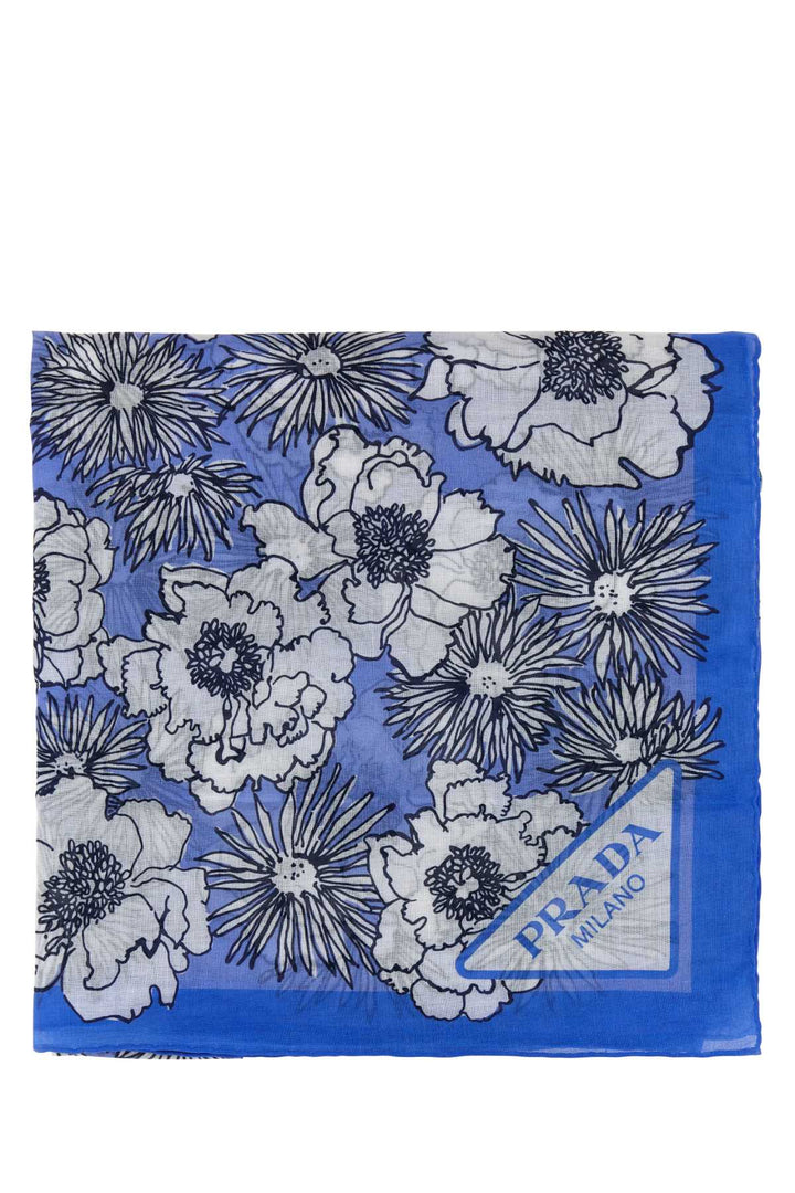 Prada Women Printed Cotton Foulard