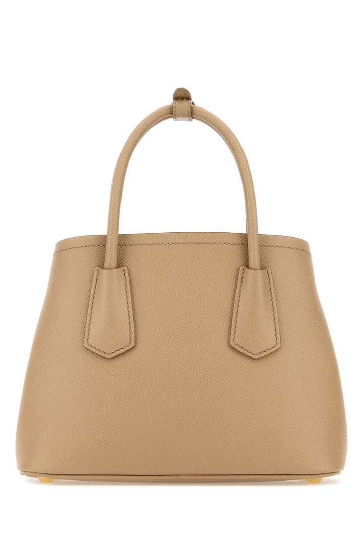 Prada Women Sand Leather Handbag