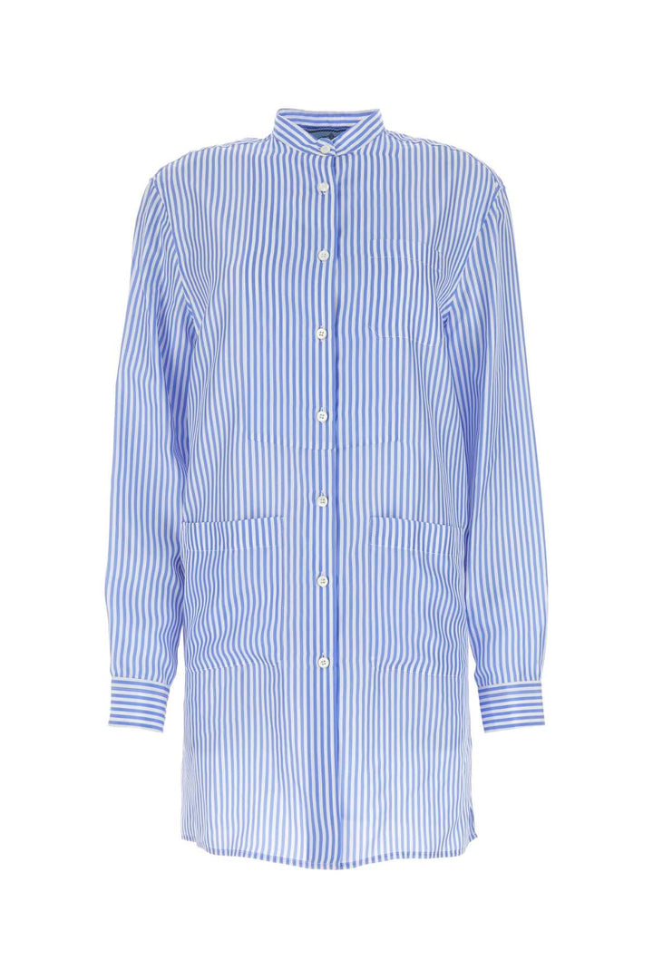 Prada Women Printed Silk Shirt