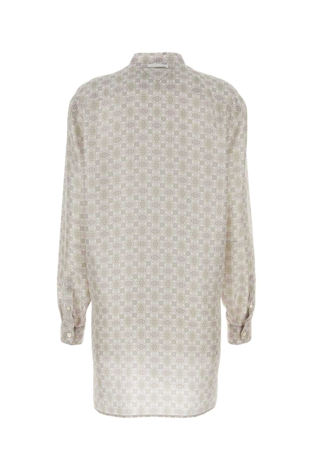 Prada Women Printed Silk Shirt Dress