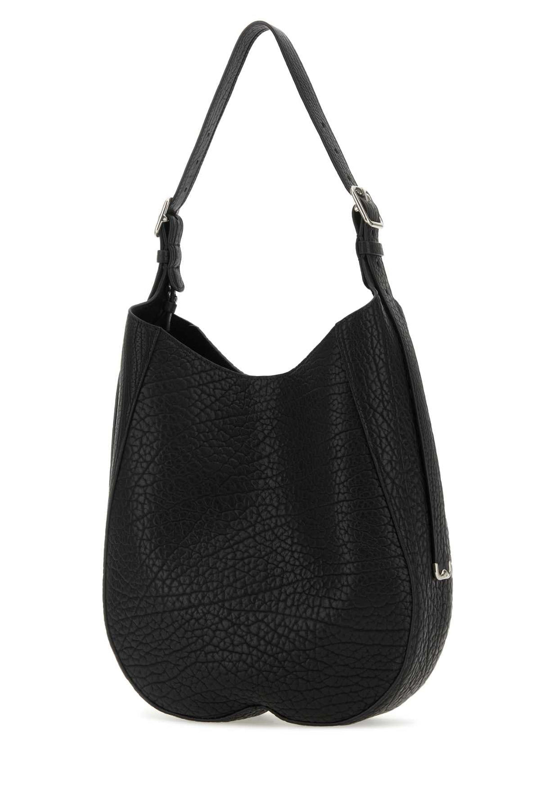 Burberry Women Black Leather Medium Chess Shoulder Bag