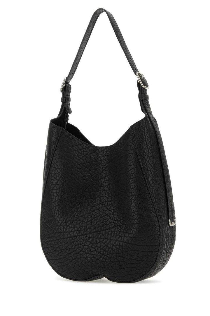 Burberry Women Black Leather Medium Chess Shoulder Bag