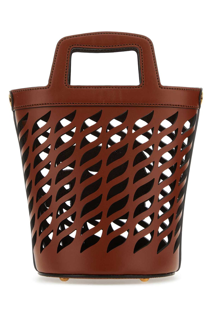 Etro Women Brown Leather Coffa Bucket Bag