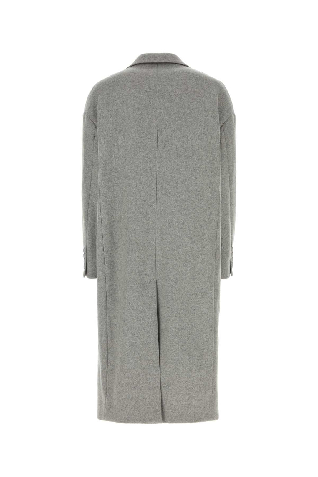 Dolce & Gabbana Men Grey Wool Blend Coat