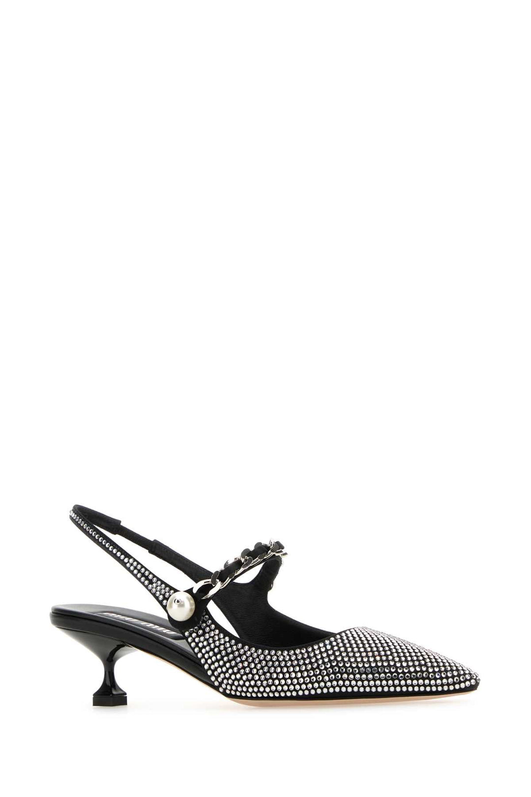 Miu Miu Women Embellished Satin Pumps