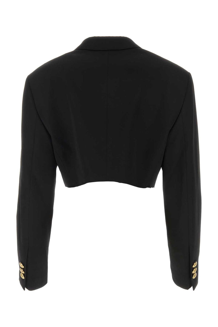Palm Angels Women Black Polyester Blend Boyfriend Blazer