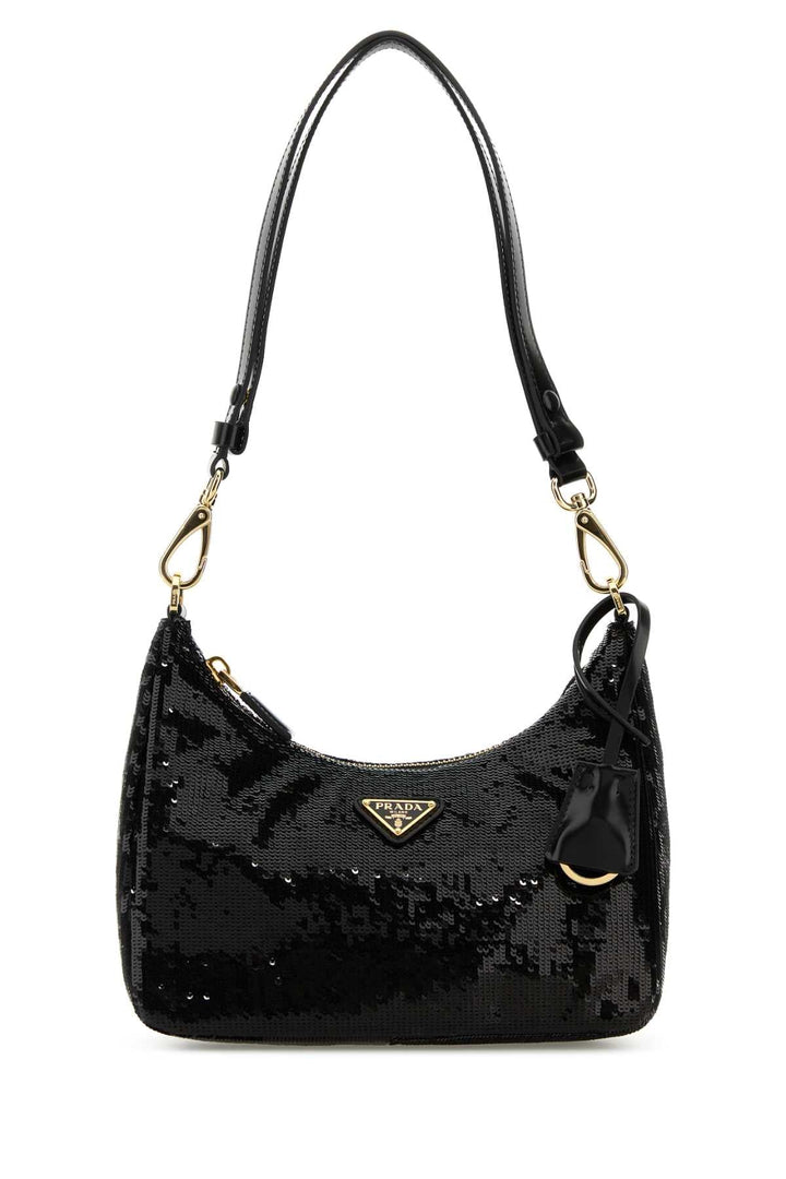 Prada Women Black Fabric Re-Edition Shoulder Bag
