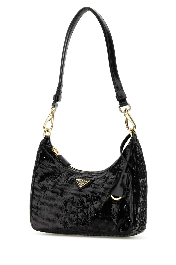 Prada Women Black Fabric Re-Edition Shoulder Bag