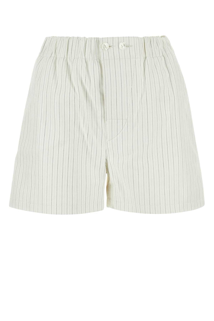 Bottega Veneta Women Printed Leather Shorts