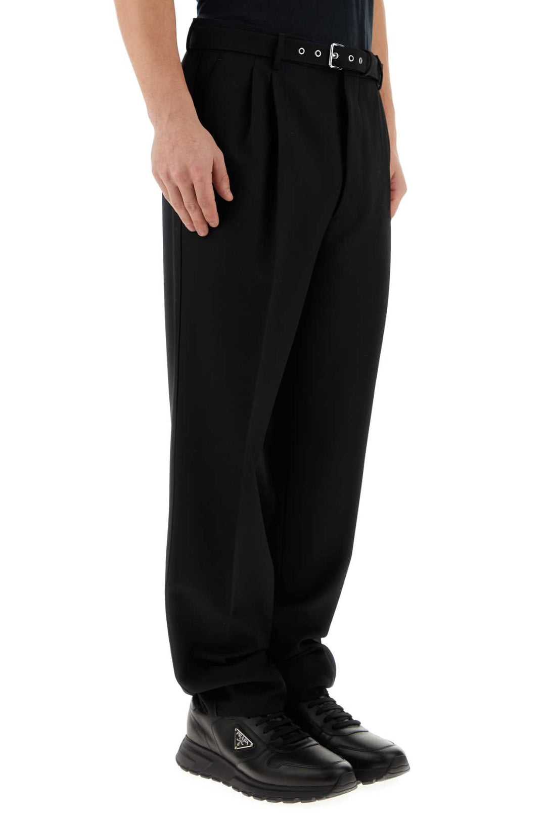 Prada Men Black Wool Pant