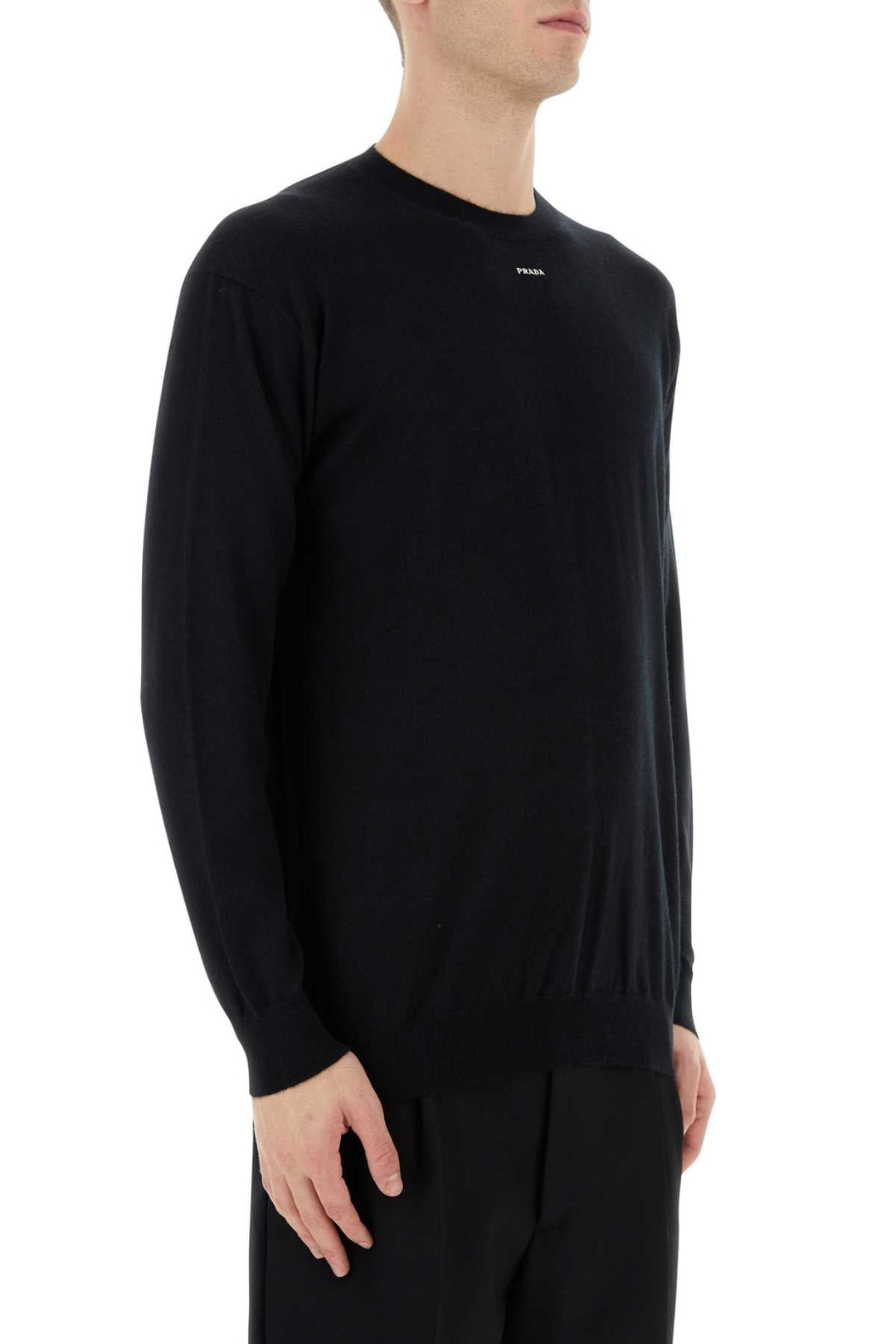 Prada Men Black Cashmere Sweater