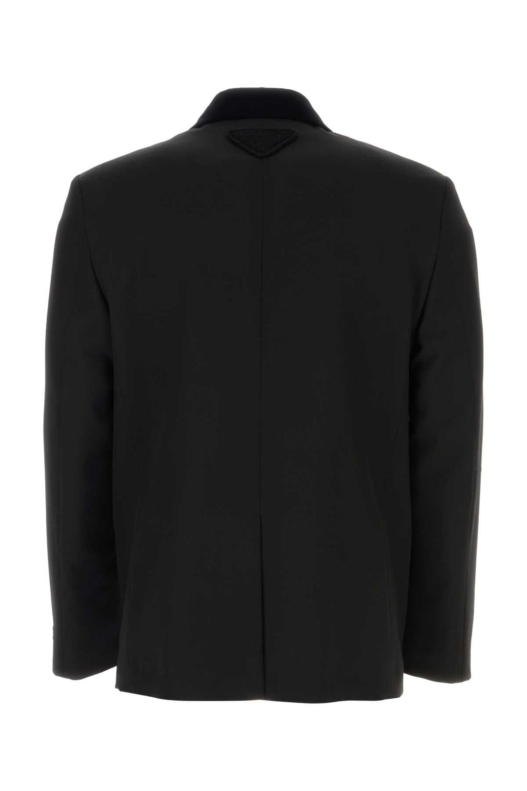 Prada Men's Black Wool Double-Breasted Blazer