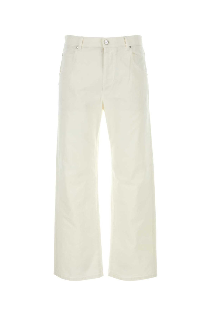 Etro Men Ivory Stretch Denim Jeans