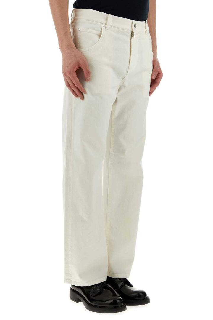 Etro Men Ivory Stretch Denim Jeans