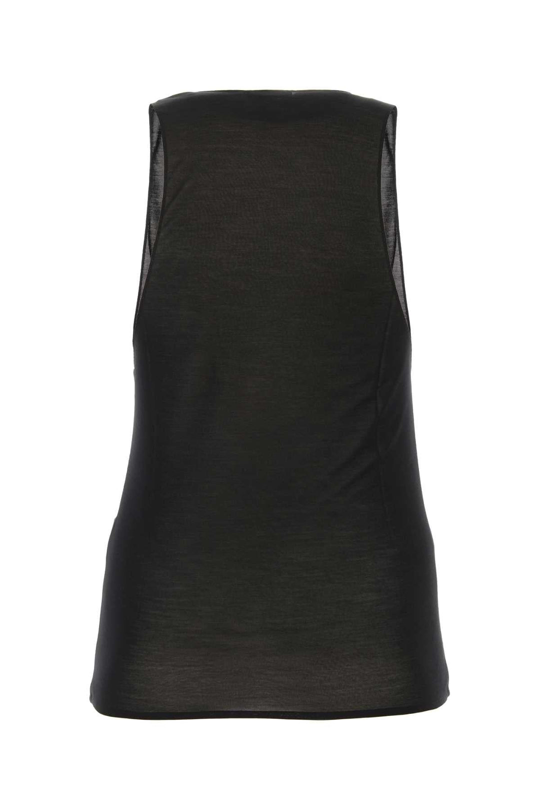 Saint Laurent Women Black Silk Tank-Top