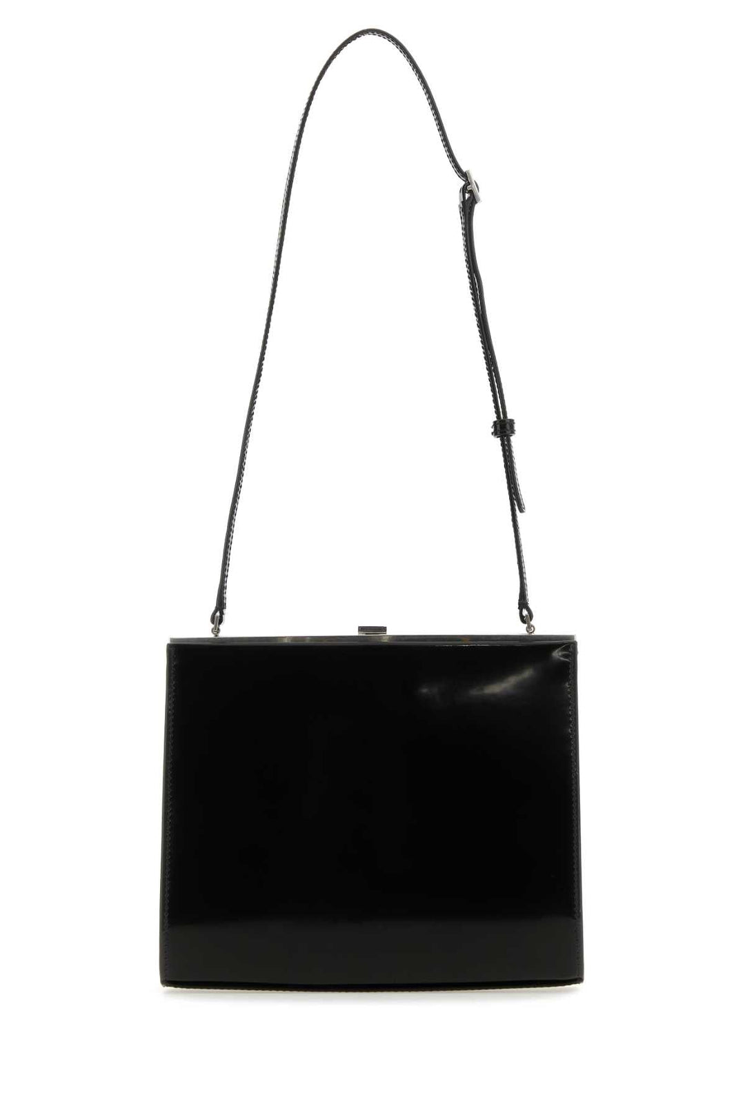 Saint Laurent Women Black Leather Le Anne-Marie Shoulder Bag