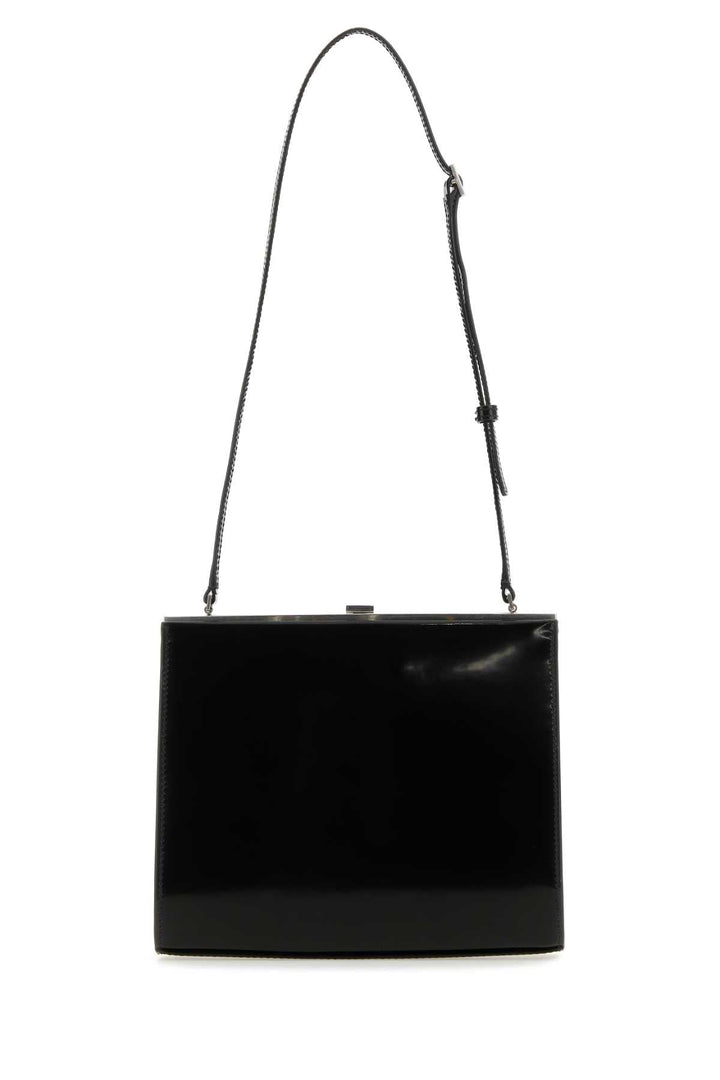 Saint Laurent Women Black Leather Le Anne-Marie Shoulder Bag