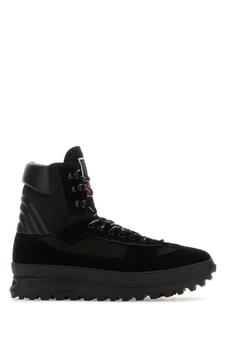 Maison Margiela Men Black Leather Climber Sneakers