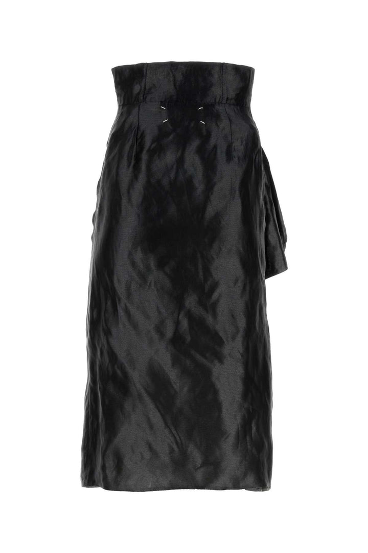Maison Margiela Women Black Jersey Skirt