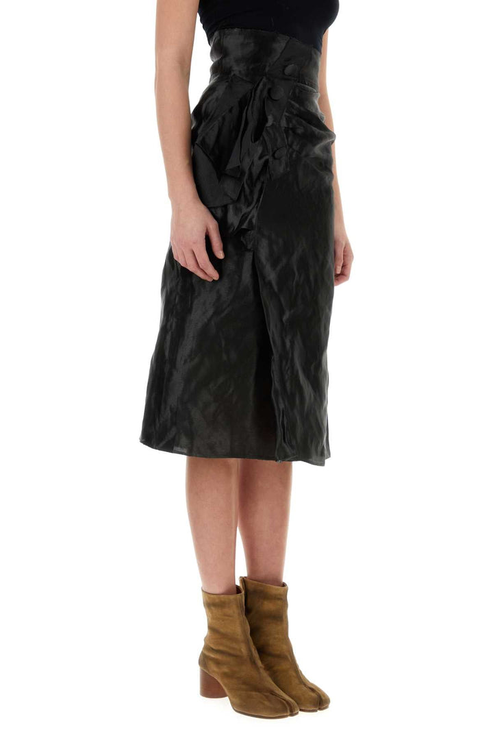 Maison Margiela Women Black Jersey Skirt