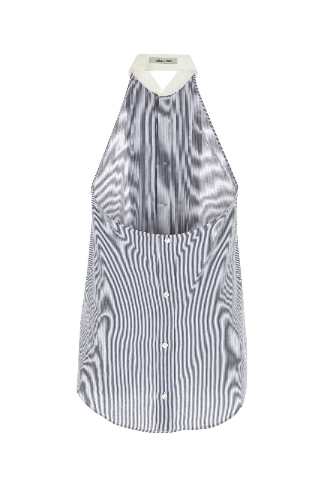 Fendi Men Embroidered Viscose Blend Shirt