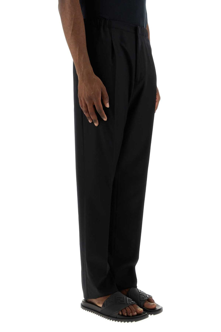 Fendi Men Black Wool Pant