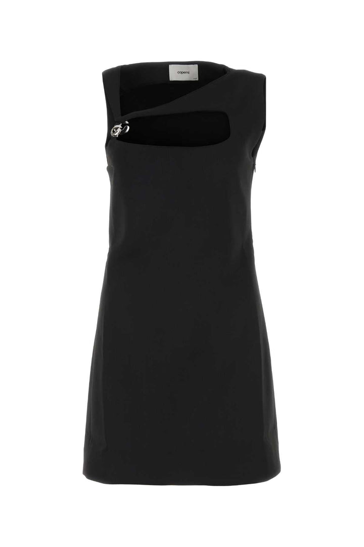 Coperni Women Black Stretch Jersey Fitted Dress