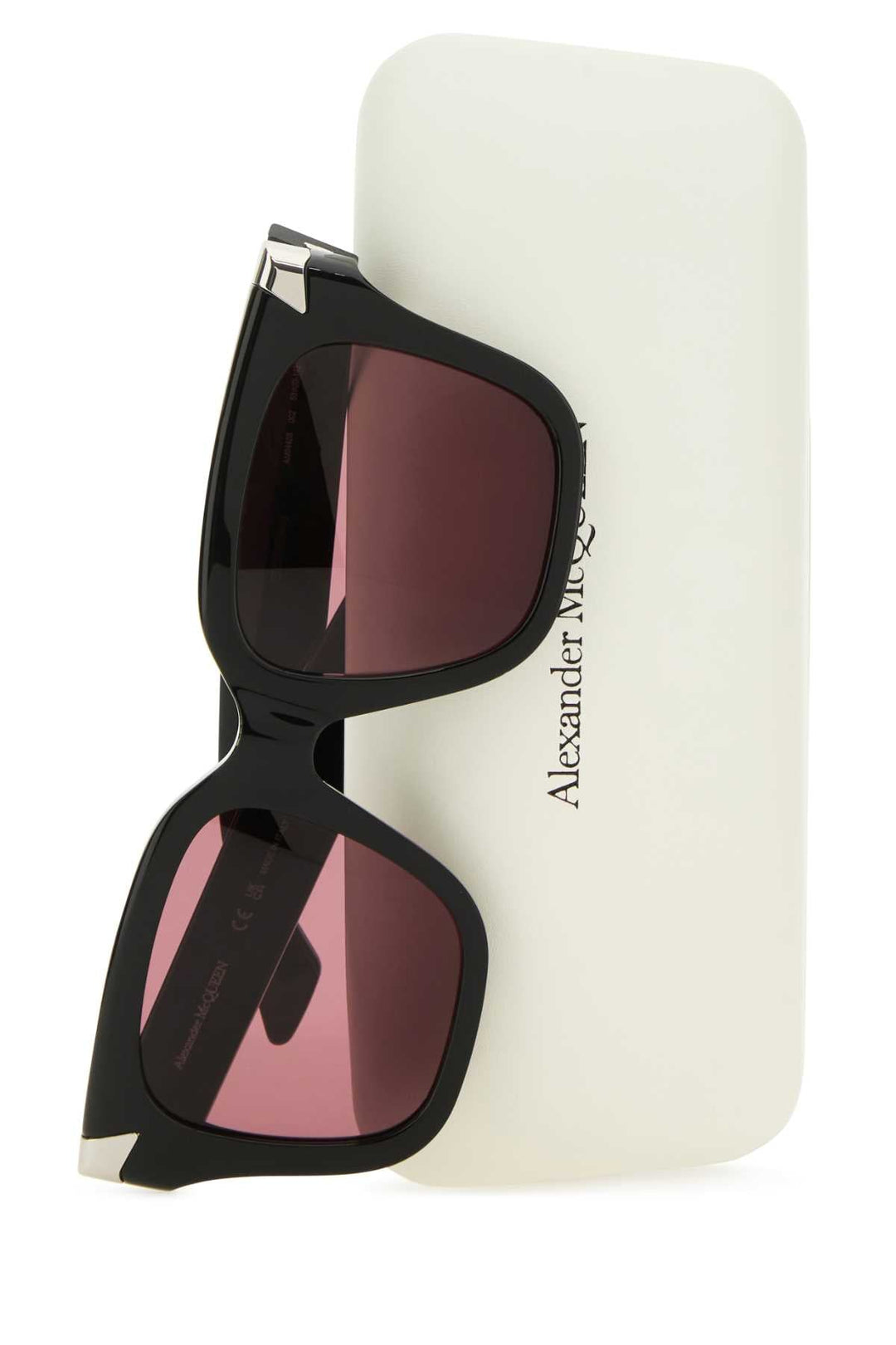 Alexander Mcqueen Women Black Acetate Punk Rivet Sunglasses