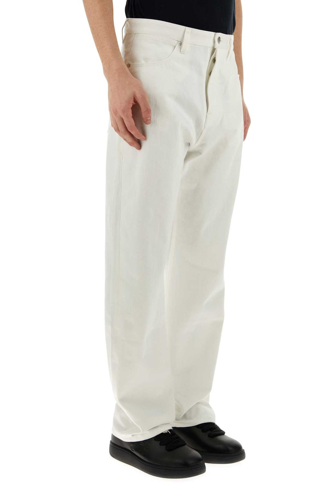 Jil Sander Men White Denim Jeans