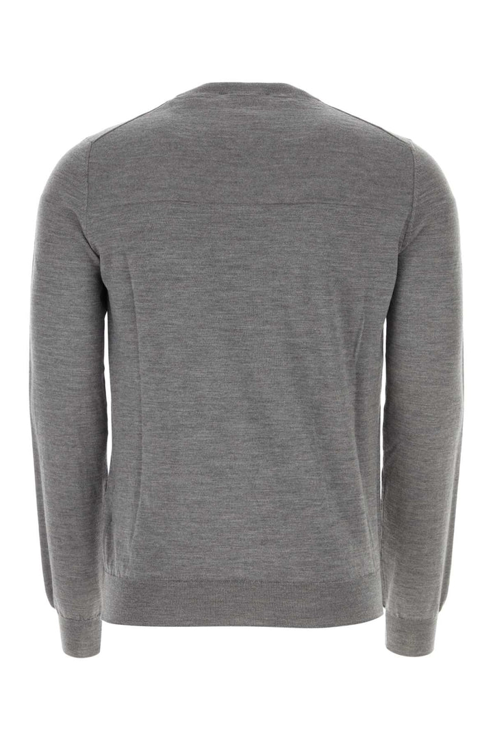 Jil Sander Men Grey Wool Sweater