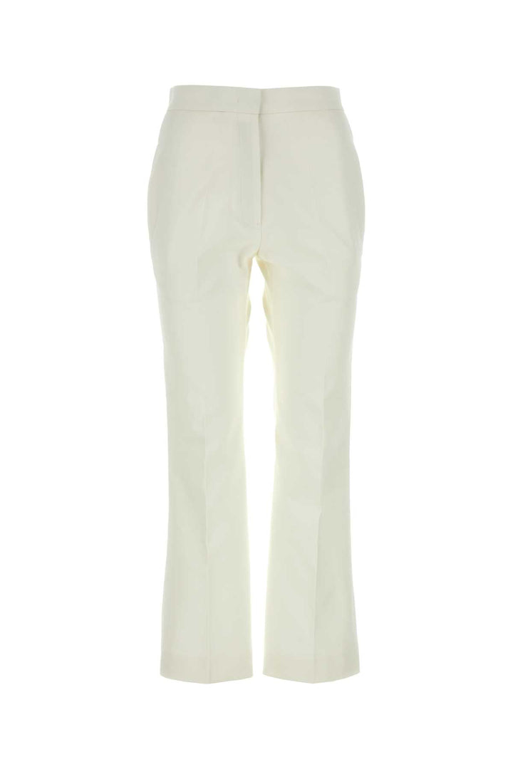 Jil Sander Women White Cotton Pant