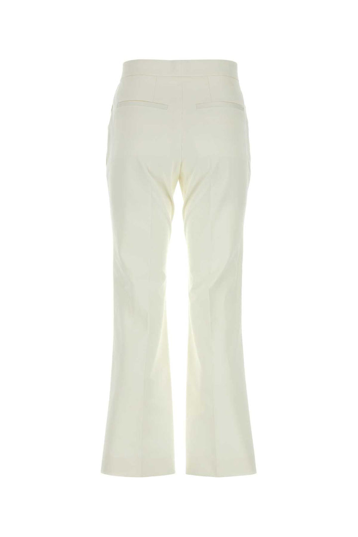 Jil Sander Women White Cotton Pant