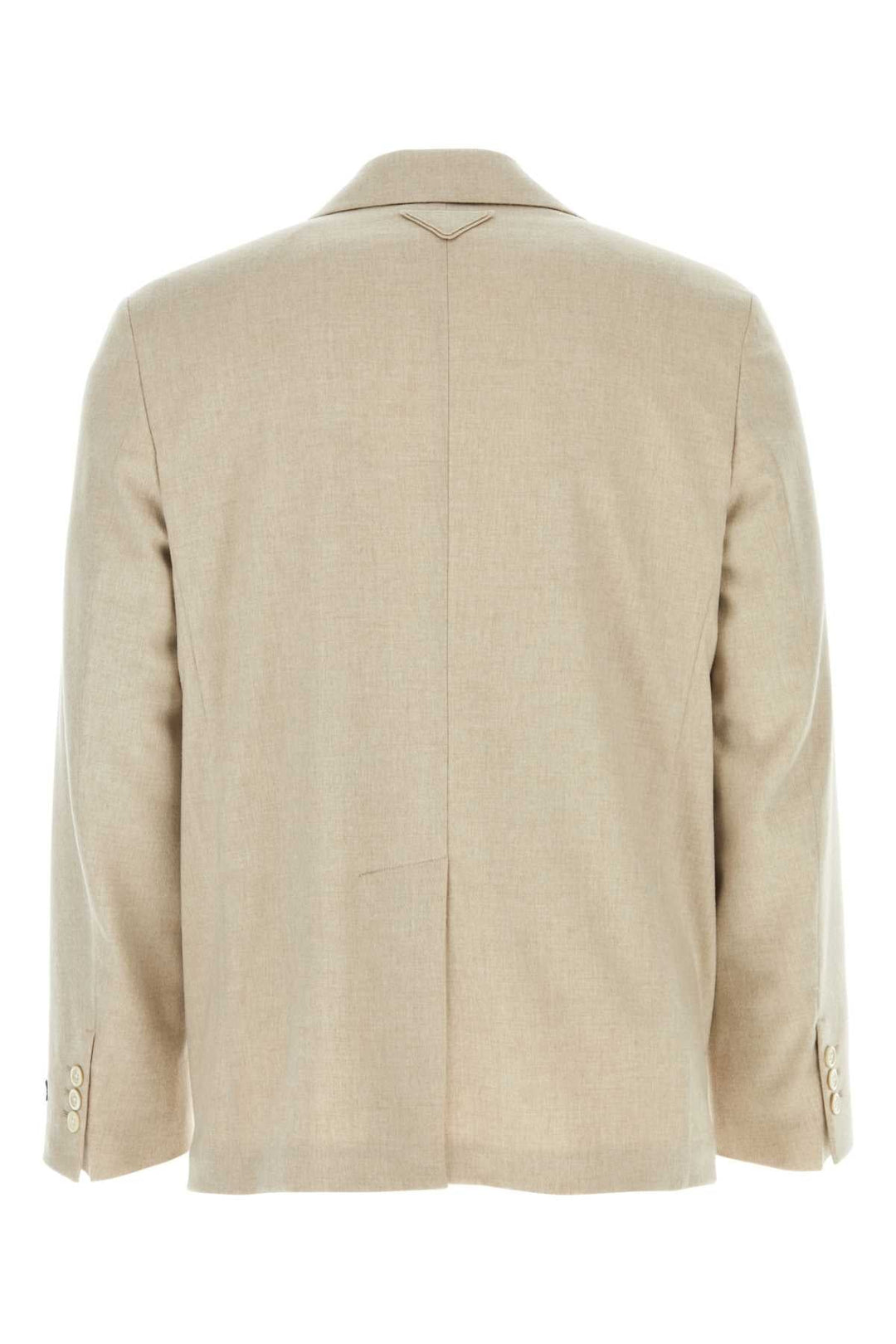 Prada Men Melange Sand Cashmere Blazer